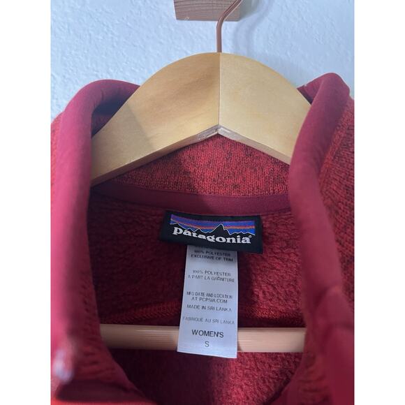 Patagonia Better Sweater Fleece Red Zip Up Vest Size Small Outdoor Casual - Picture 2 of 4